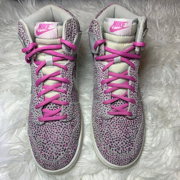 Nike | Shoes | Nike Dunk Dunks Gray Grey Pink Polka Dot 8 | Poshmark